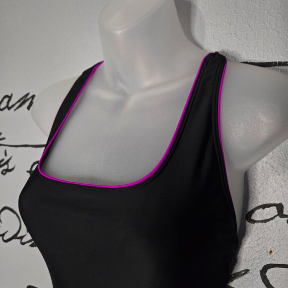 Speedo Women's, Racerback Athletic Training One Piece Swimsuit, Black, 6 - Picture 4 of 8